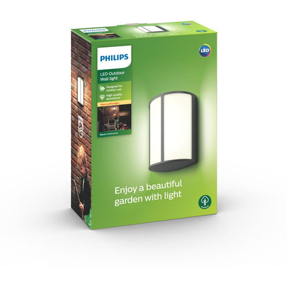 PHILIPS - Lanterna a parete di stock Antracite 1x6W 230V