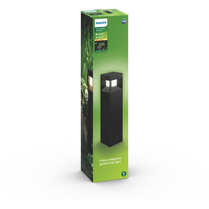 Philips - Parterre Piedistale Nero 1x8W 230V