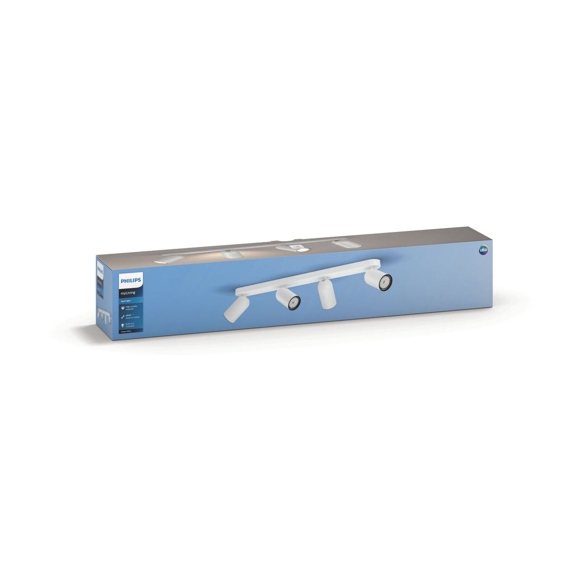 Philips - Pongee Bar/Tube White 4XNW 230V
