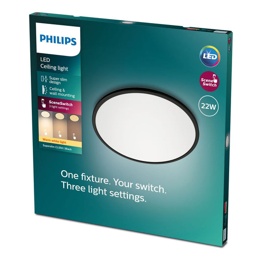 Philips - Superslim Cl550 SS RD 22W 27K B WV 06