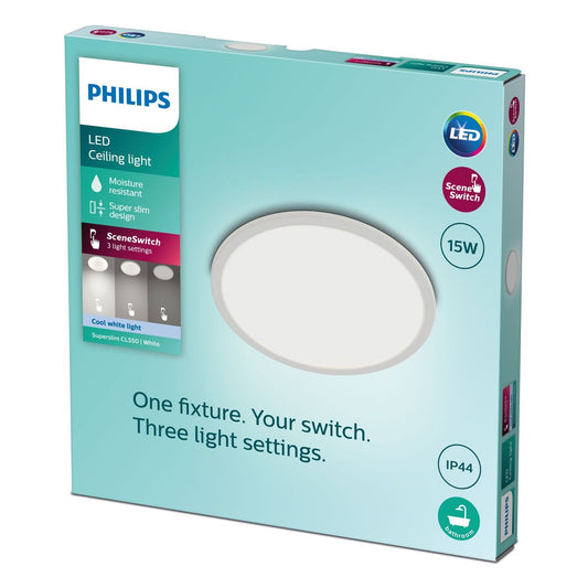 Philips - Superslim Cl550 SS RD 15W 40K W WVIP4406