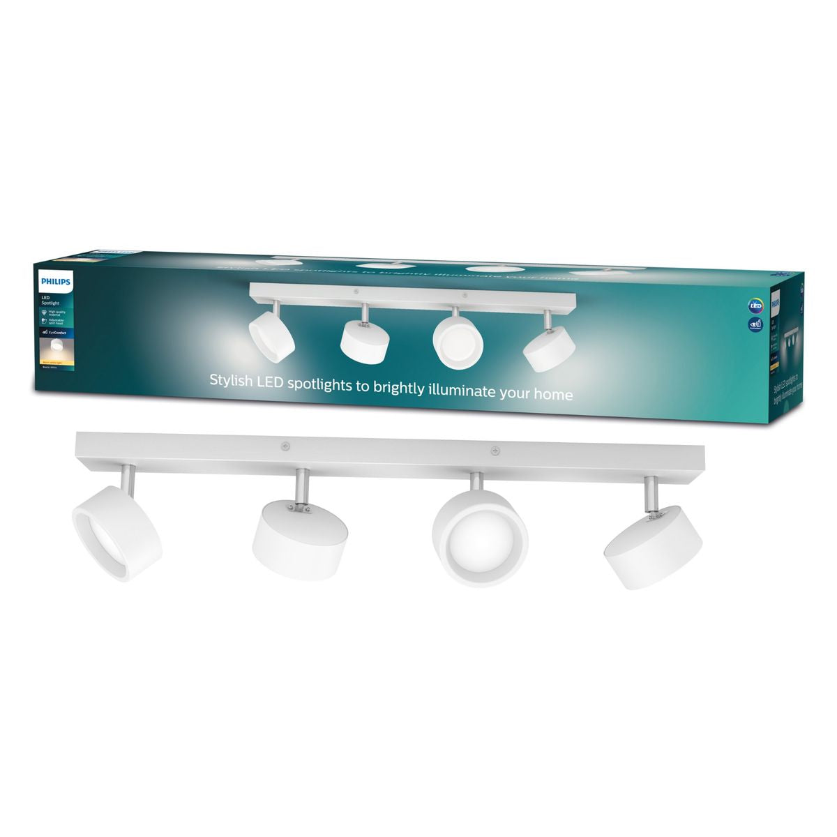 Philips - Bracia Spot Wh 4x5.5W 27K HV