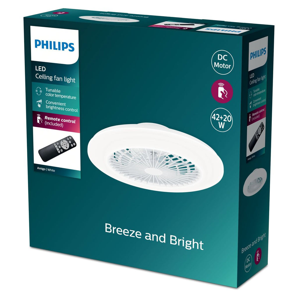 Philips - Amigo Flat Ven Sofiling IR RD 25W+60W WH