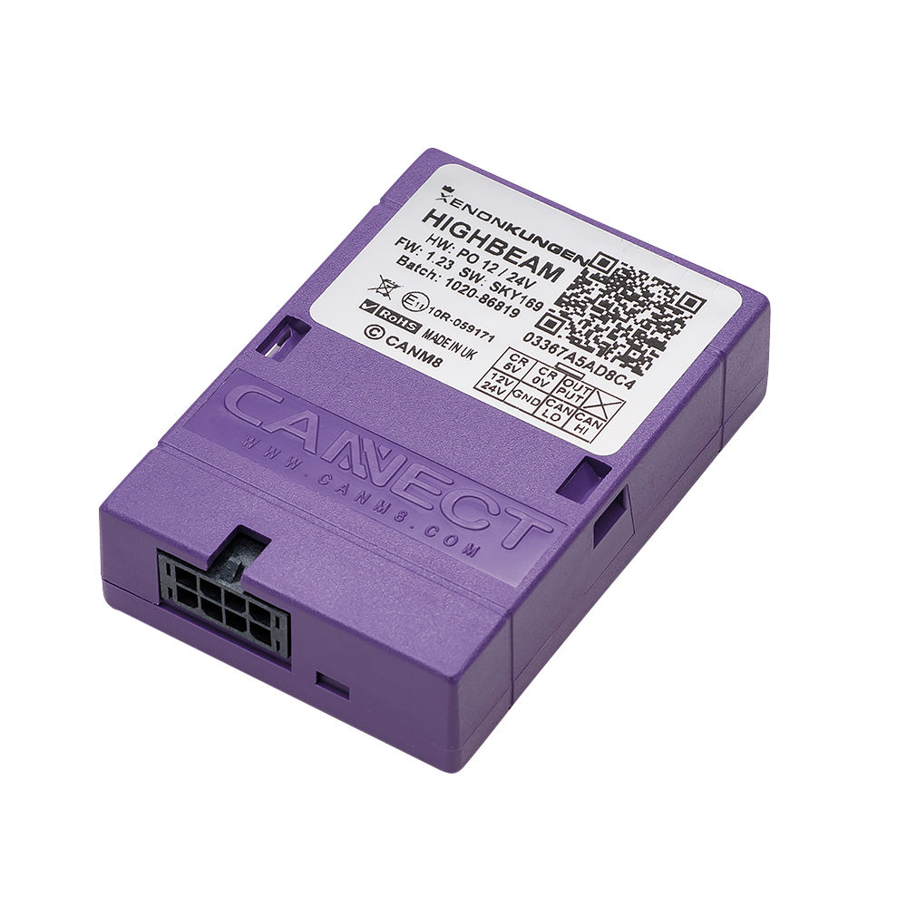 CANM8 – Controlla il segnale corrente per Extra light 12V