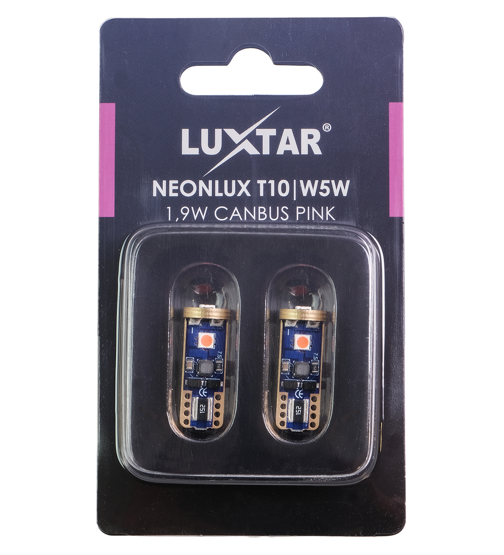 Luxtar NeonLux | T10 W5W | Canbus | Pink - bild 5