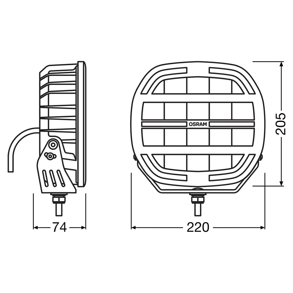 Osram LEDriving® CUBE MX180-CB AMBRA ESTREMA | 7″