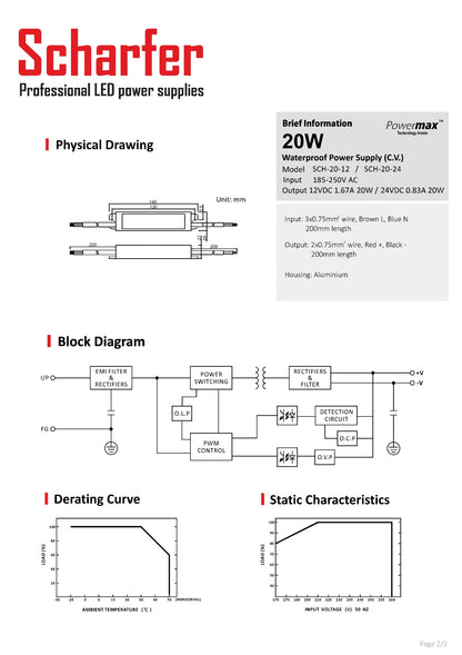 Trasformatore da 230V AC a 24V DC 20W