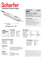 Transformer 230V AC a 24 V DC 30W