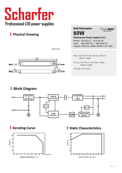 Trasformatore da 230V AC a 24V DC 60W