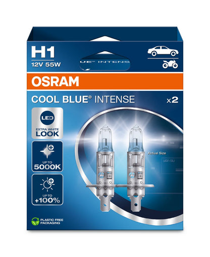 Osram - Lampada del faro alogeno H1 - Box duo - 2 -Pack
