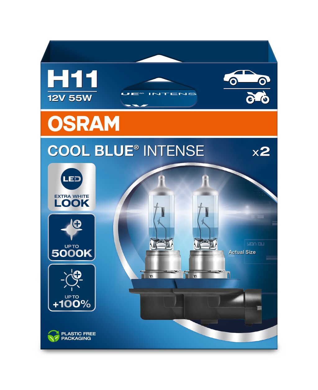 Osram - lampada alogena H11 - Pack 2