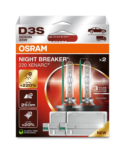 Osram Xenarc Night Breaker Laser (Next Gen) - D3S - 2 -Pack