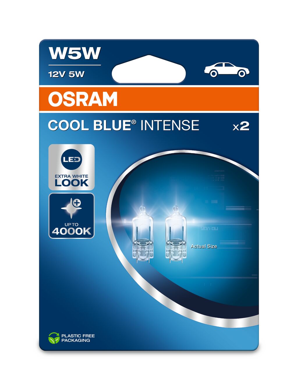 OSRAM - W5Lampadina luce ausiliaria W - CONFEZIONE DA 2