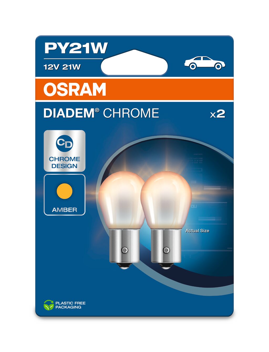 Osram Diadem Chrome - PY21W Lampada leggera extra