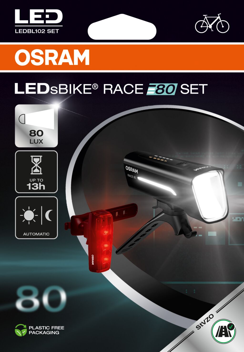 Set Osram Ledsbike Gace 80
