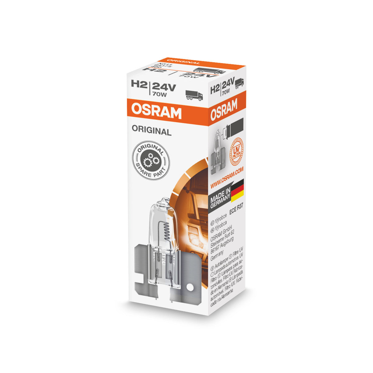 OSRAM ORIGINAL LINE - H2 - 24 V - 70 W - Lampadina alogena per fari