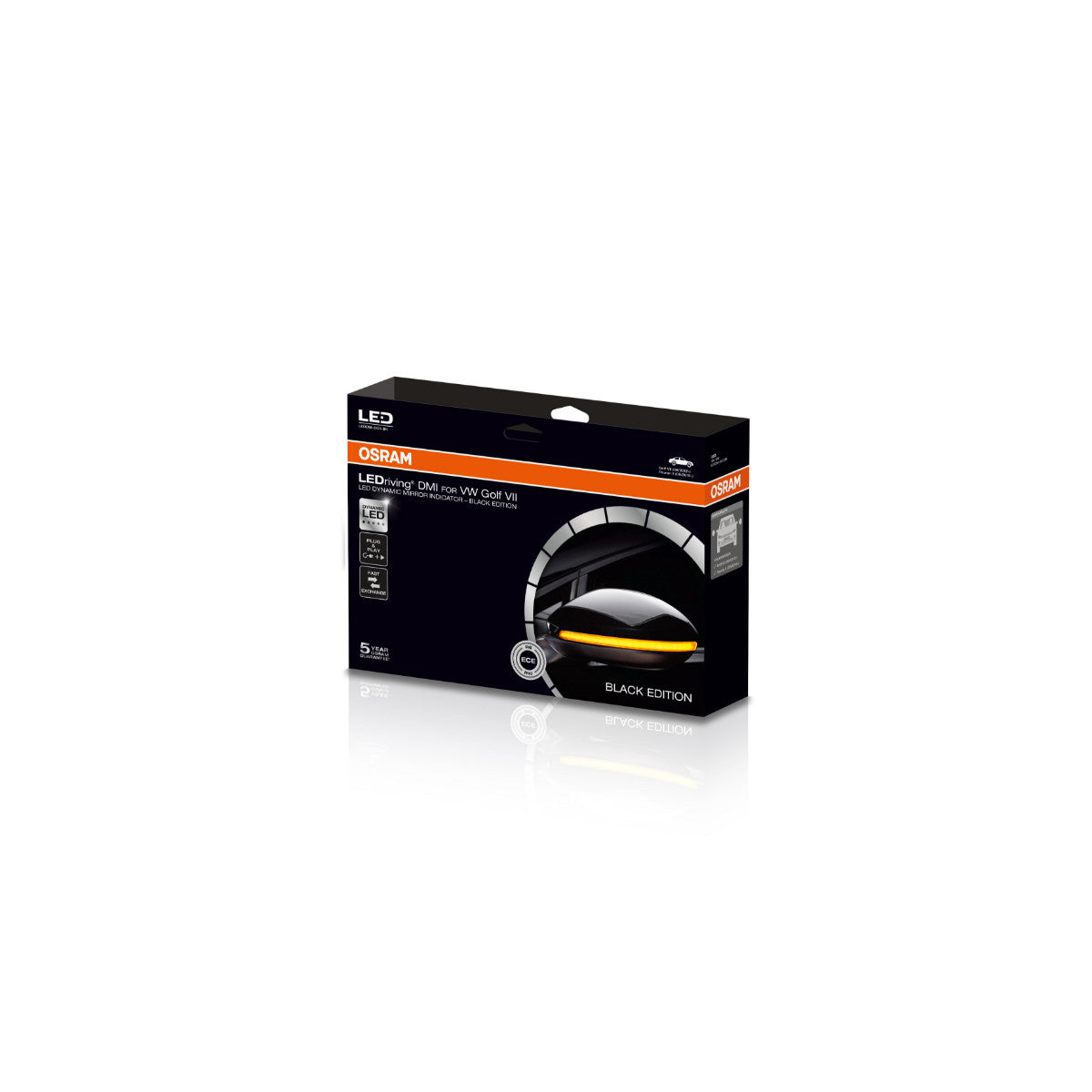 Osram Ledriving DMI per Golf VII - Bianchenti negli specchi posteriori esterni - Black