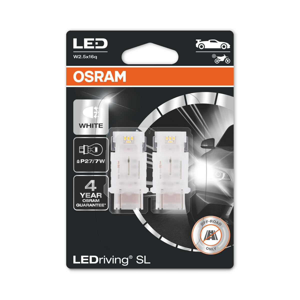 OSRAM LEDriving SL - Fuoristrada P27-7W - bianco