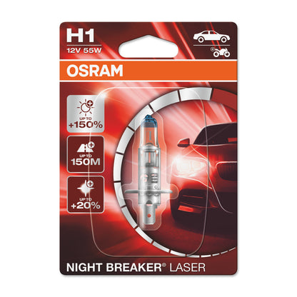 OSRAM NIGHT BREAKER® LASER H1 Blister singolo