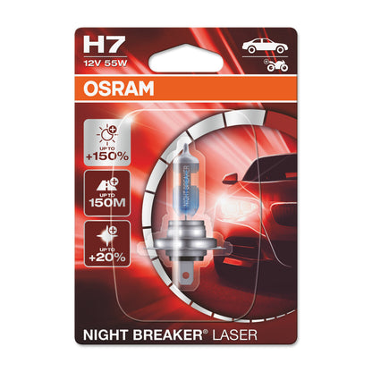 OSRAM NIGHT BREAKER® LASER H7 Blister singolo