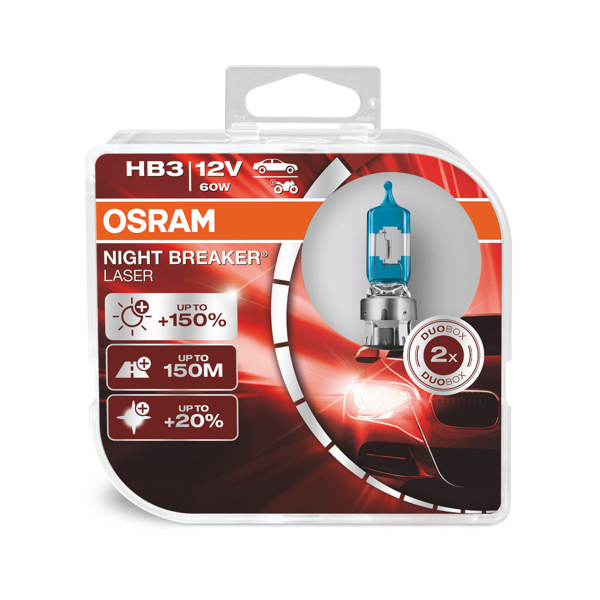 OSRAM NIGHT BREAKER® LASER HB3 Duo Box