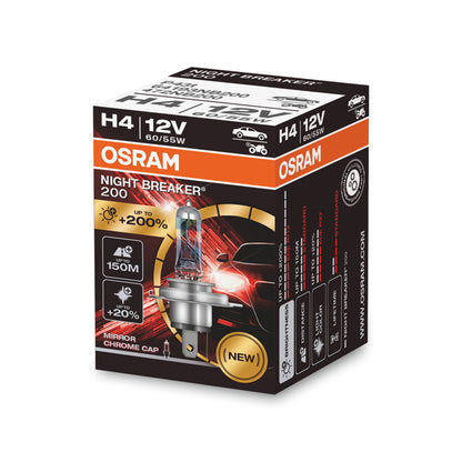 OSRAM NIGHT BREAKER 200 - H4 - Confezione da 1