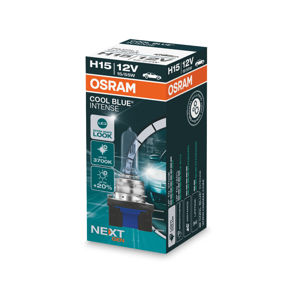 Osram - Lampada del faro alogeno H15 - Box pieghevole - 1 -Pack
