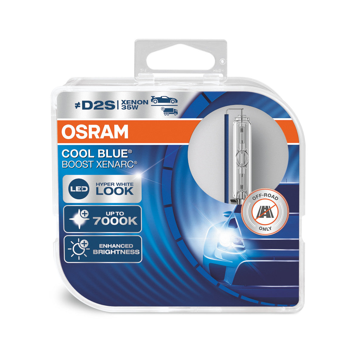 OSRAM XENARC COOL BLUE BOOST - Lampadina per fari HID D2S fuoristrada