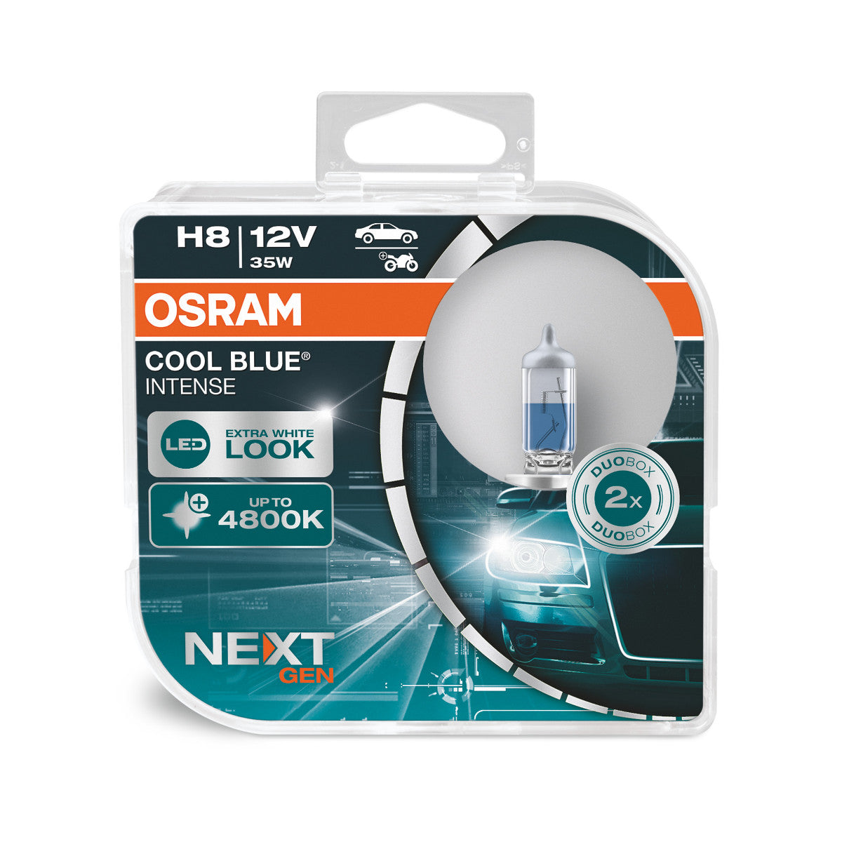 Osram - Lampada del faro alogeno H8 - 2 -Pack