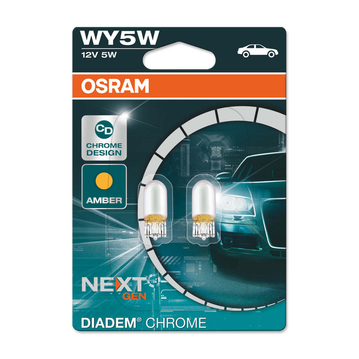 OSRAM DIADEM CROMO - WY5W Lampadina extra