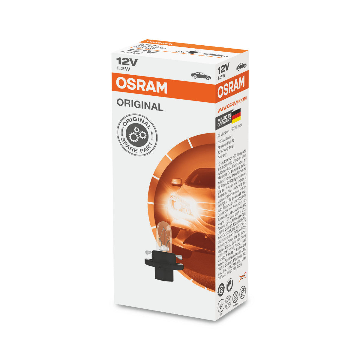 OSRAM ORIGINAL - BASE MF IN PLASTICA - 1 -2W - Lampadina extra