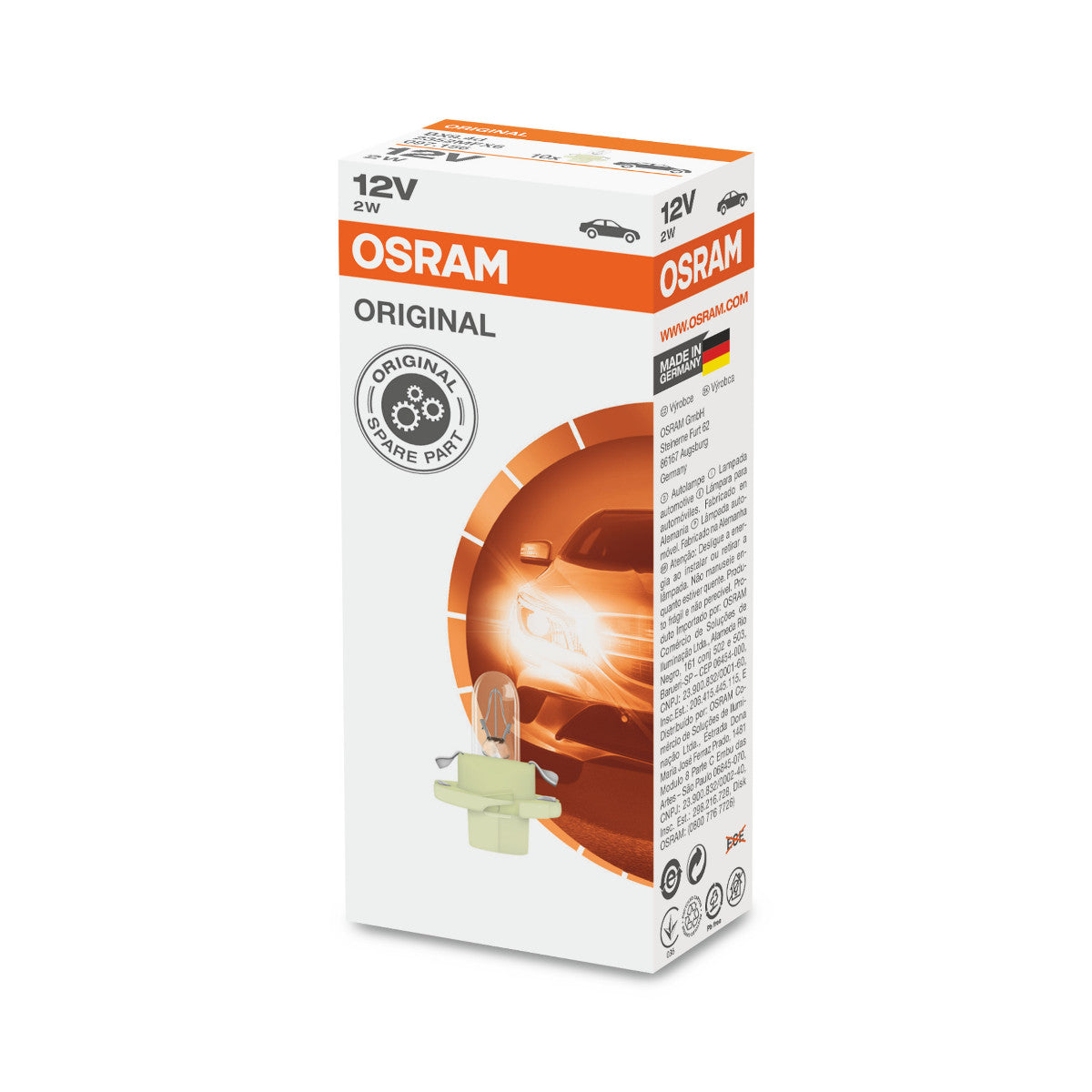 OSRAM ORIGINAL - BASE MF IN PLASTICA - 2W - Lampadina extra