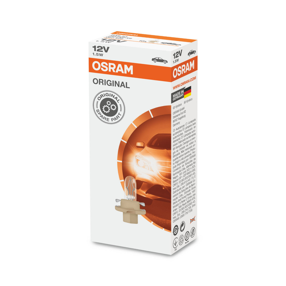 OSRAM ORIGINAL - BASE MF IN PLASTICA - 1 -5W - Lampadina extra