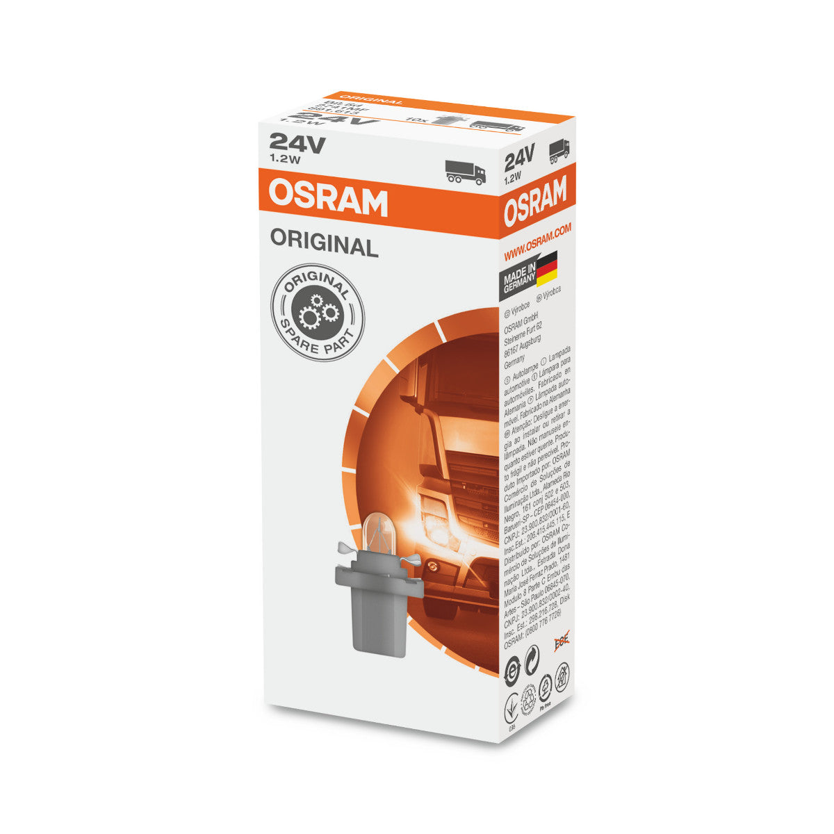 OSRAM ORIGINAL - BASE MF IN PLASTICA - 2741MF Lampadina extra