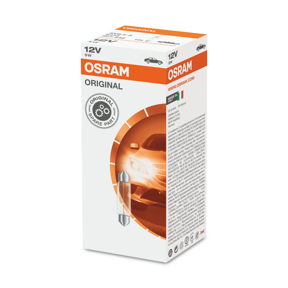 OSRAM ORIGINAL FESTOON - 5W - 12V - Lampadina extra