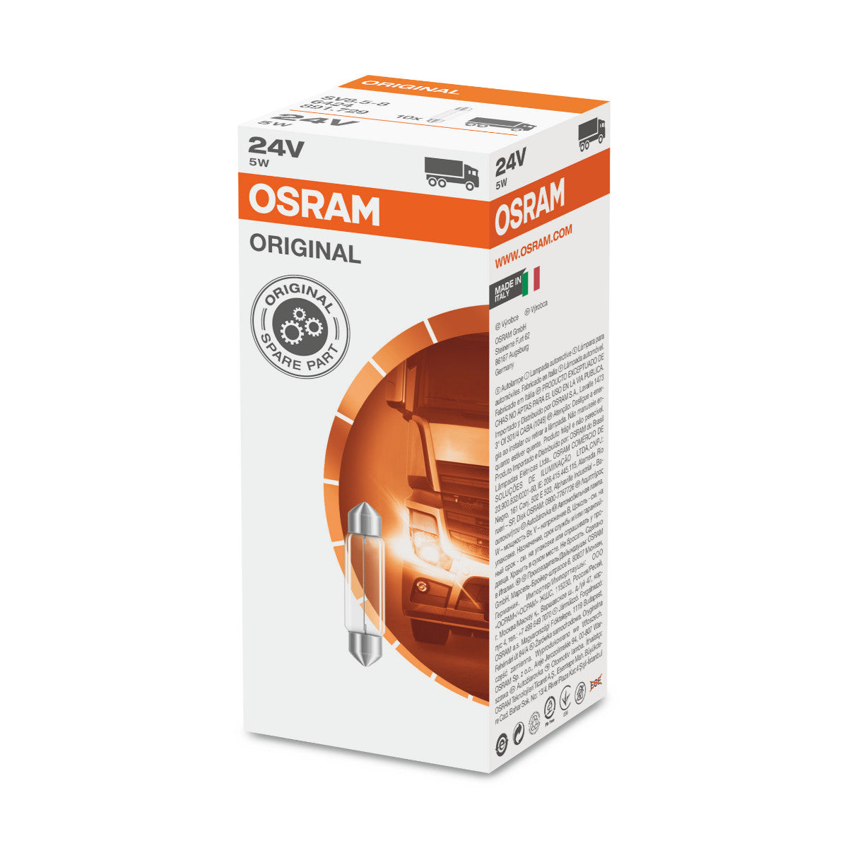 OSRAM ORIGINAL FESTOON - 5W - 24V - Lampadina extra