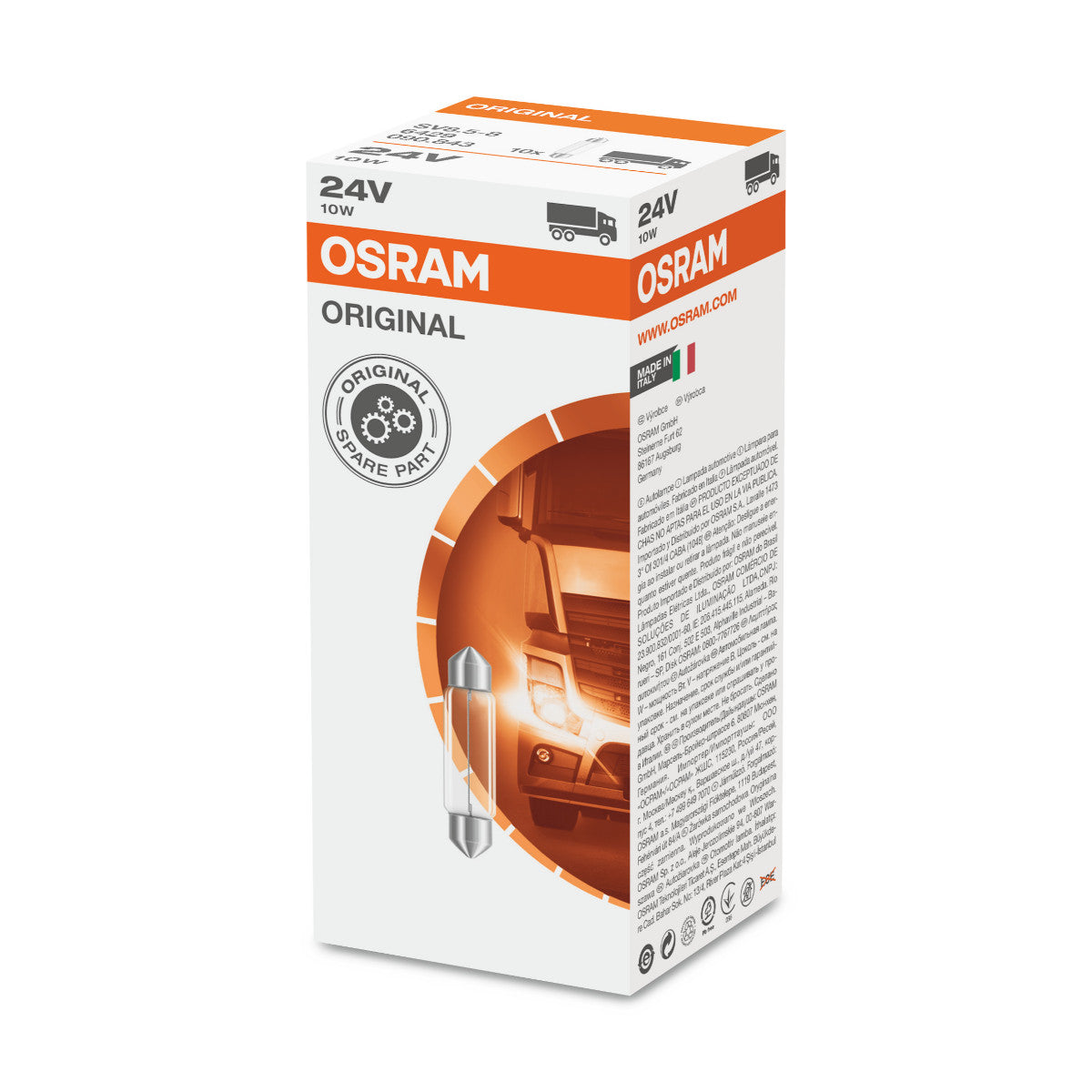 Osram Festone originale -10w - 24V - Lampada leggera extra