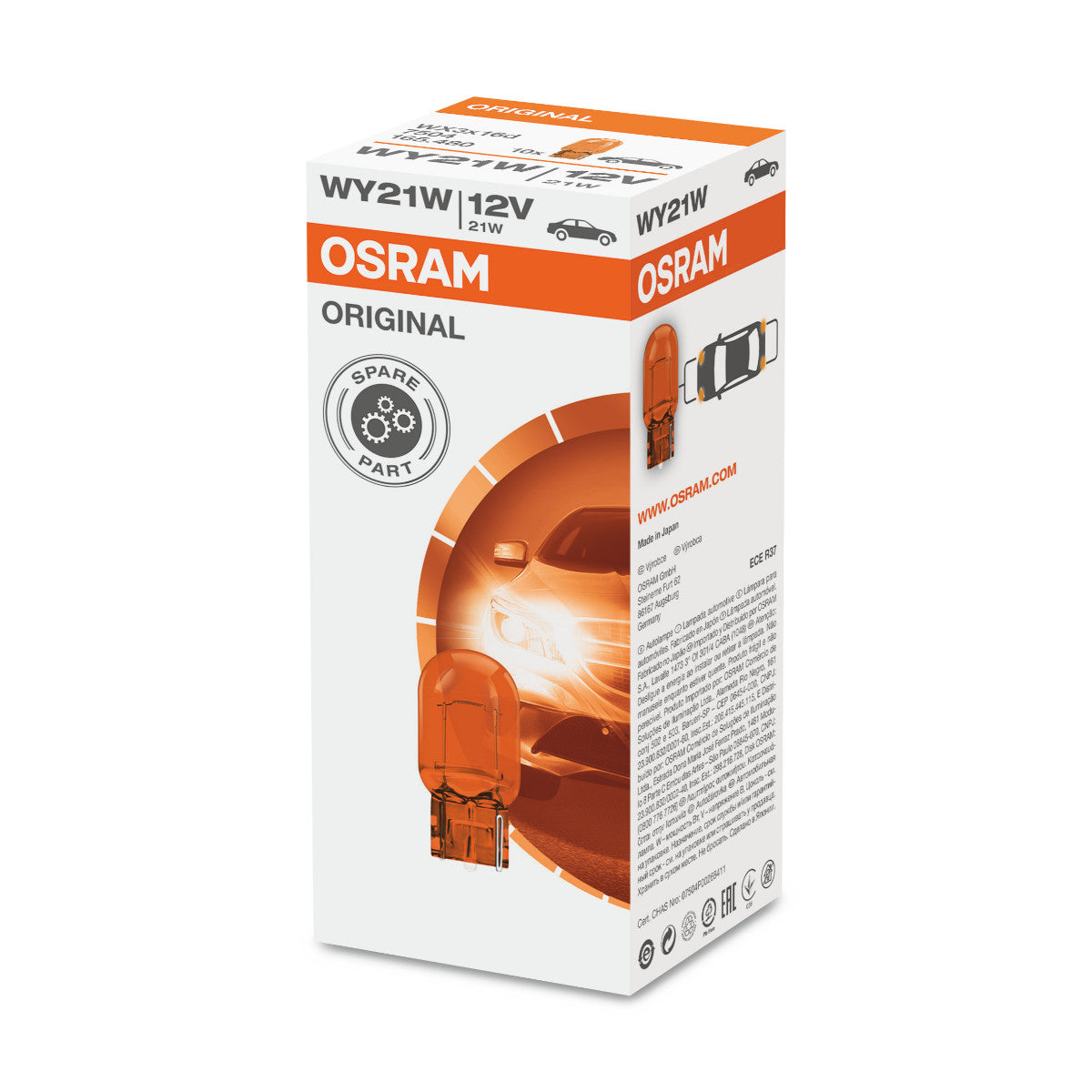 OSRAM ORIGINAL - BASE A CUNEO - WY21W Lampadina extra