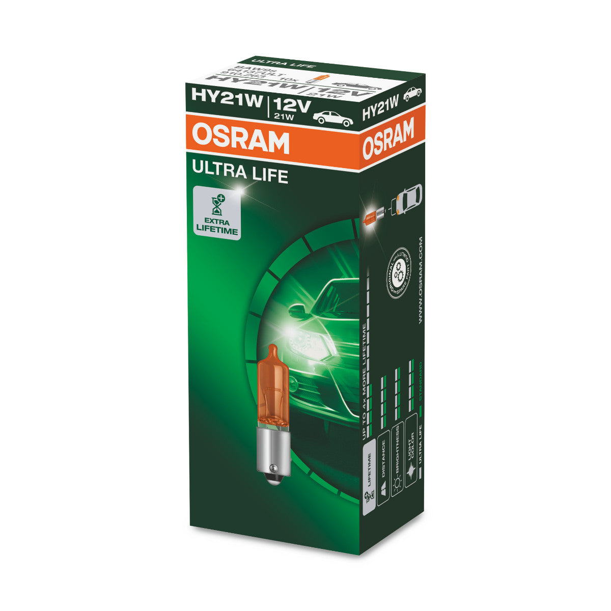 OSRAM ULTRA LIFE - HY21W Lampadina extra