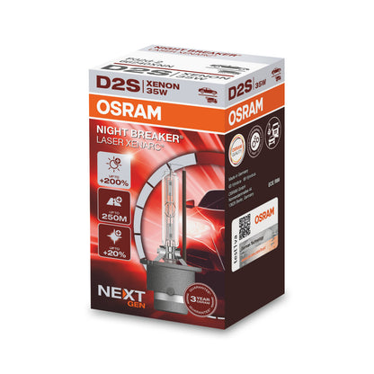 OSRAM XENARC NIGHT BREAKER LASER (NEXT GEN) - D2S - CONFEZIONE DA 1