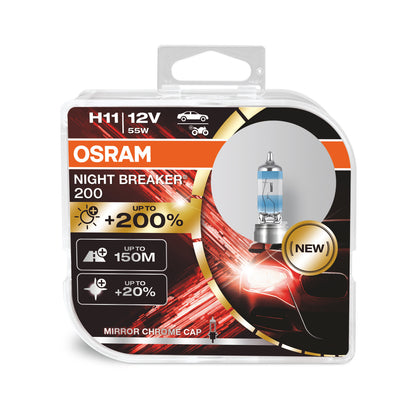 OSRAM NIGHT BREAKER 200 - H11 - Confezione da 2