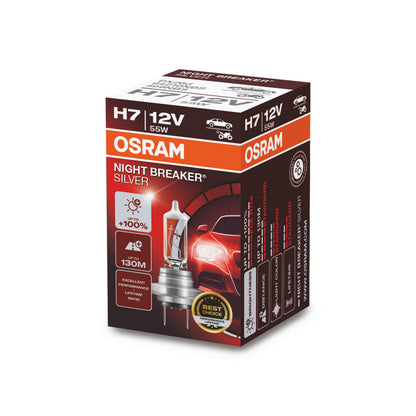 OSRAM NIGHT BREAKER® Scatola pieghevole ARGENTO H7