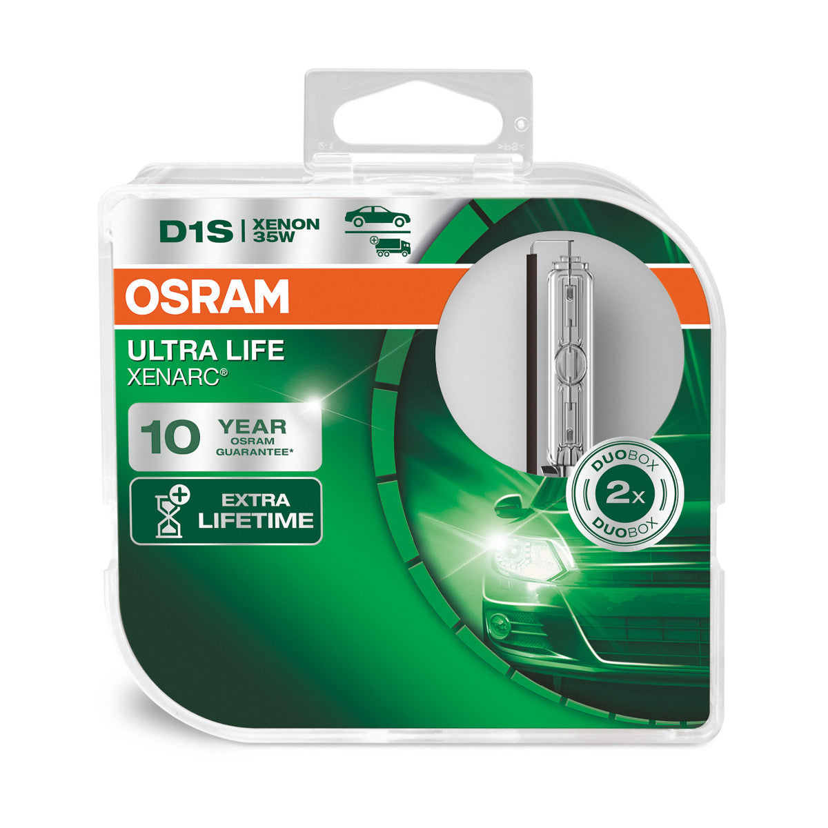 OSRAM XENARC ULTRA LIFE - Lampadina per fari HID D1S - CONFEZIONE DA 2