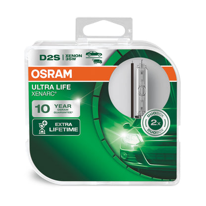 OSRAM XENARC ULTRA LIFE - Lampadina per fari HID D2S - CONFEZIONE DA 2