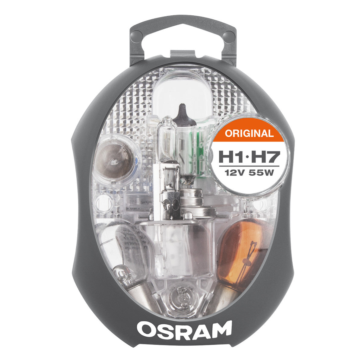 OSRAM Scatola lampada di ricambio per auto - CLK H1-H7 - Kit lampada per auto