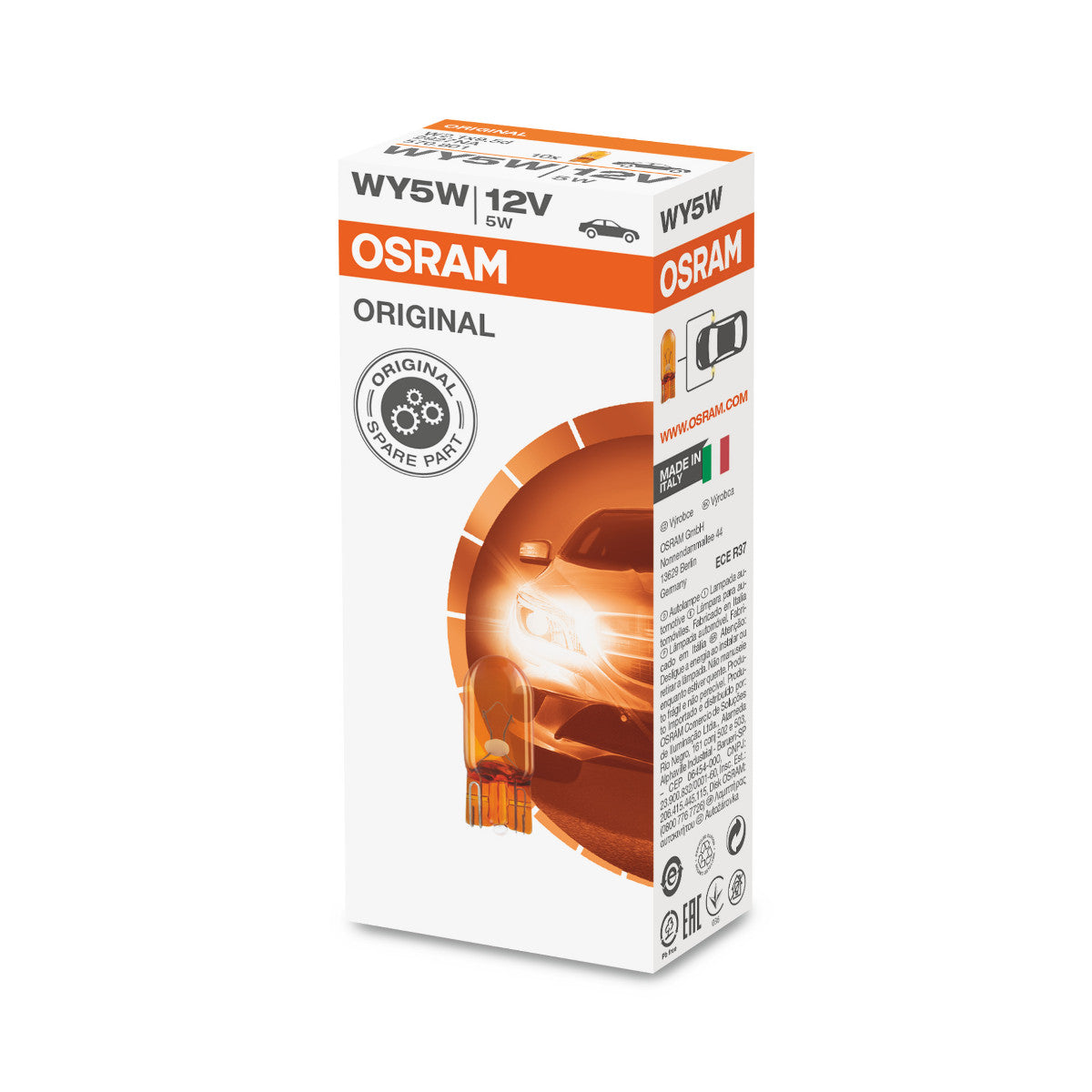 OSRAM ORIGINAL - BASE A CUNEO - WY5W - Lampadina extra 12V