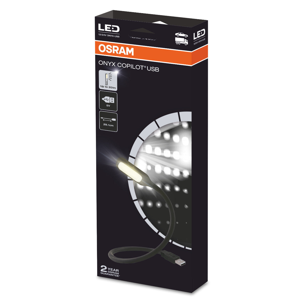 OSRAM ONYX COPILOT - USB - Lampada da lettura a LED flessibile