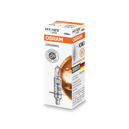 OSRAM ORIGINAL LINE - H1 - 12 V - 55 W - Lampadina alogena per fari - Scatola pieghevole