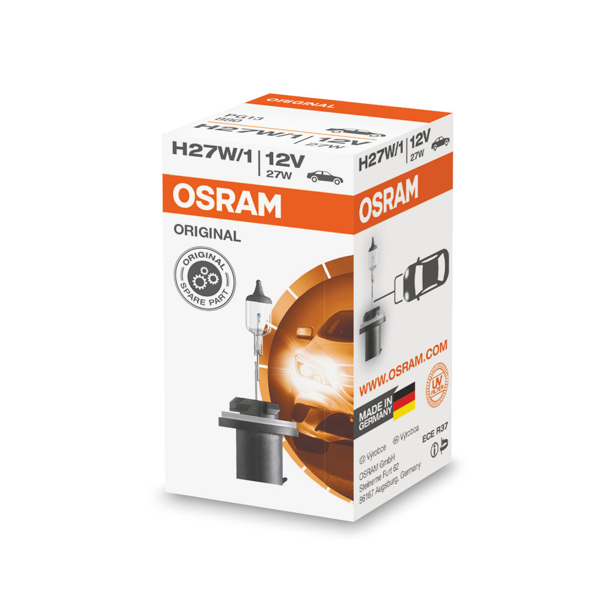 OSRAM ORIGINAL LINE - H27-1W - 12 V - 27 W - Lampadina alogena per fari