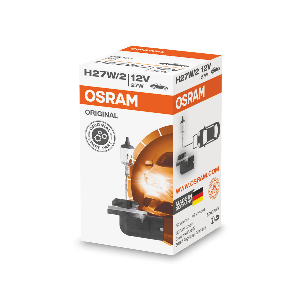 OSRAM ORIGINAL LINE - H27-2W - 12 V - 27 W - Lampadina alogena per fari